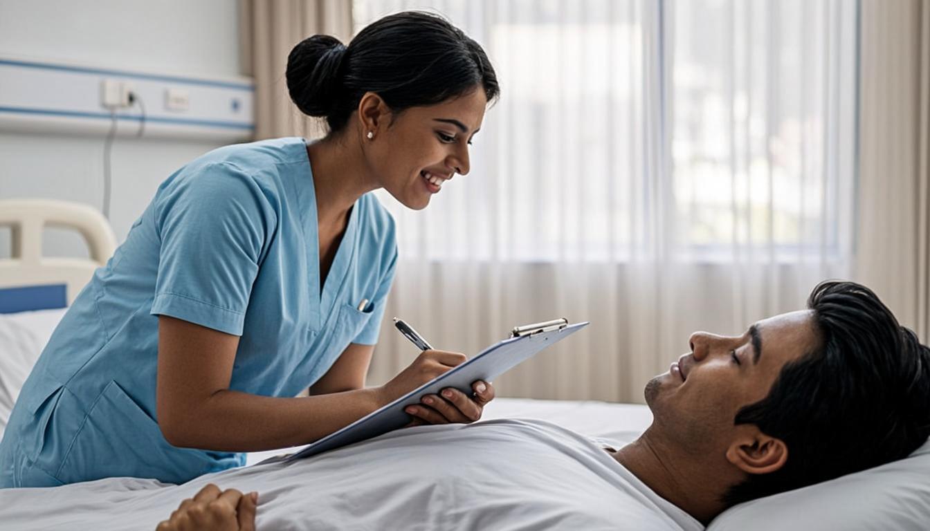 Students during hospital clinical posting